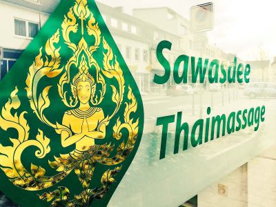Sawasdee Thaimassage Gold Plot Beschriftung